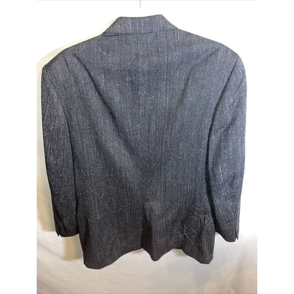 Deansgate Suit Jacket Men’s Size 38R Gray 100% Silk Two Button Formal - Picture 8 of 12